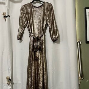 Metallic Gold Women's Dress